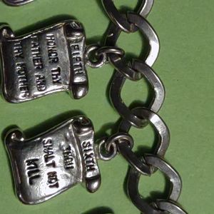 Charm bracelet 10 commandments